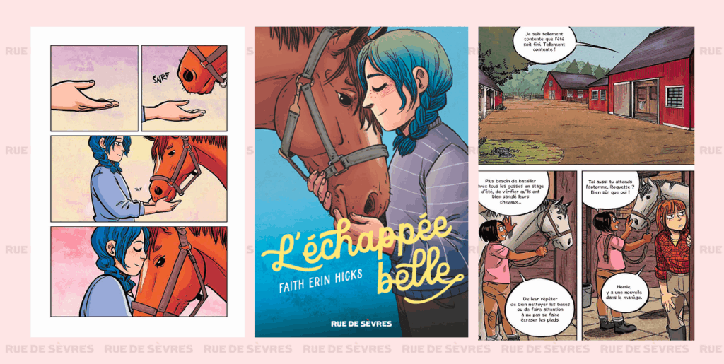 Roman graphique sur l'équitation pour adolescent, L'échappée belle chez Rue de Sèvres