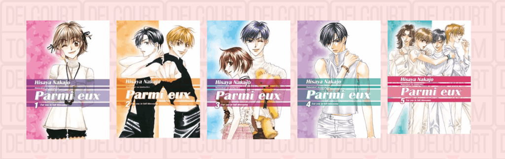 Couvertures du manga Parmi eux en version deluxe paru chez Delcourt Tonkam