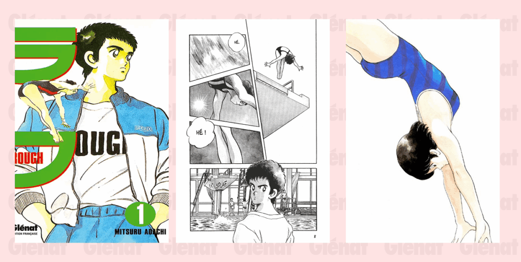 Rough manga sportif sur la natation de Mitsuru Adachi
